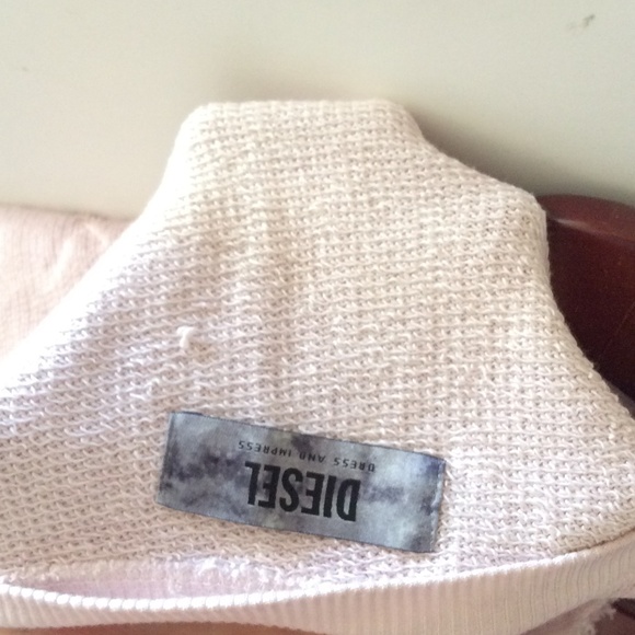 Diesel O.D Knit Embroidered Lace Blush Sweater - Picture 4 of 4